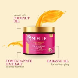 Mielle Organics Pomegranate & Honey Coil Sculpting Custard for Curly Type 4 Hair 340g