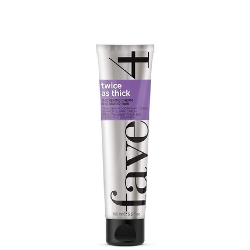 fave4 hair Twice as Thick Thickening Cream for Bigger Hair 5.5 Ounce