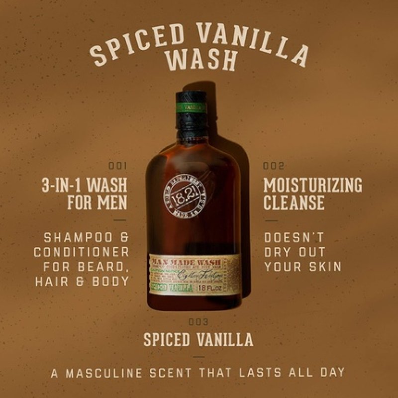 18.21 Man Made Wash Vanilla Spices 530ml