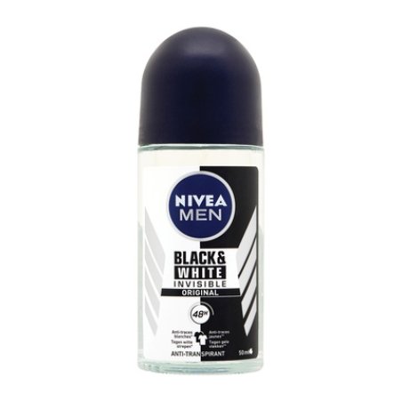 Nivea Men's Deodorant Roller Invisible Black & White Power