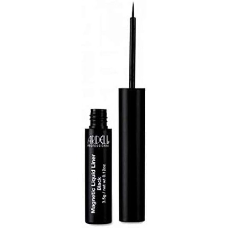 Ardell Magnetic Liquid Eyeliner & Lash Accent 002 Black - No Glue Required Reusable Vegan-Friendly Lashes