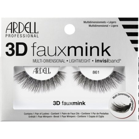 ARDELL Professional 3D Faux Mink 861 Synthetic Vegan Black Eyelashes