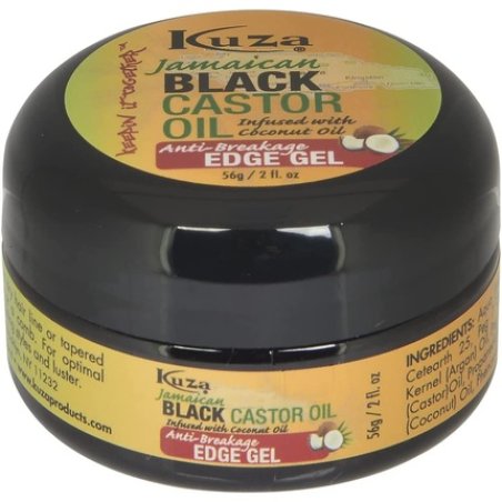 Kuza Naturals Jamaican Black Castor Oil Anti-Breakage Edge Control Gel 56gm/2oz