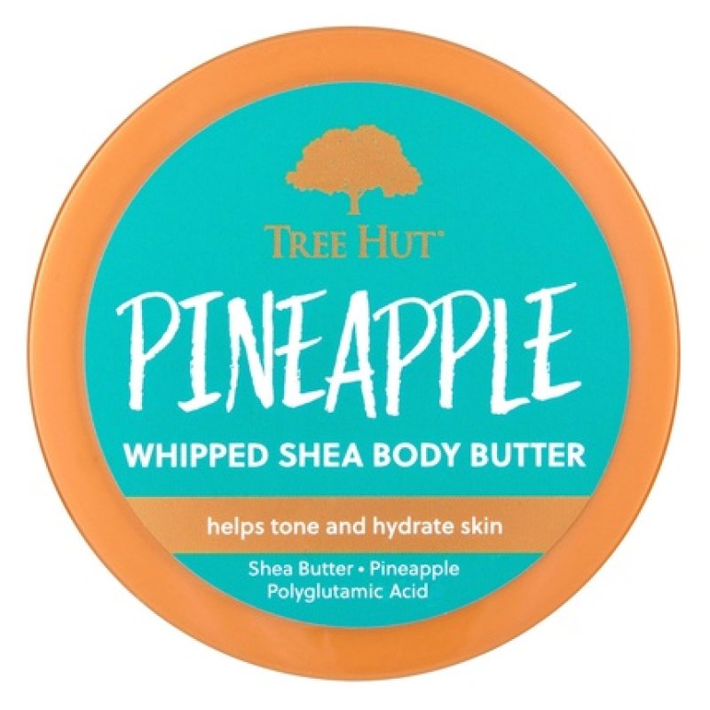 Tree Hut Pineapple Whipped Shea Body Butter for Long-Lasting Hydration