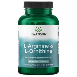 L-Arginine & L-Ornithine Muscle Recovery Supplement 100 Capsules