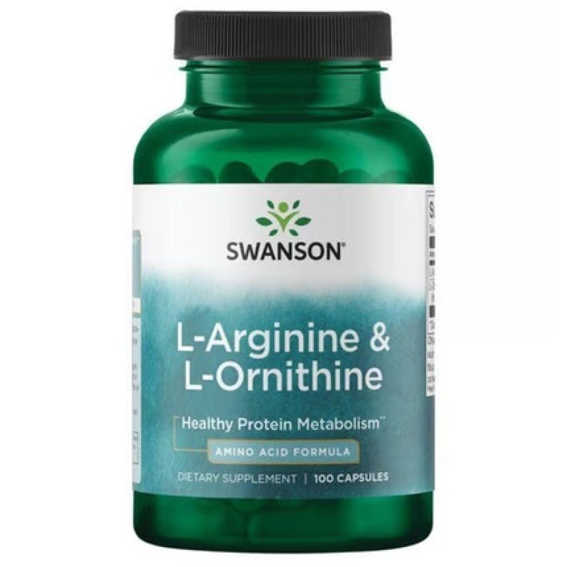 L-Arginine & L-Ornithine Muscle Recovery Supplement 100 Capsules