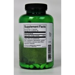 Swanson Apple Cider Vinegar Capsules Supports Healthy Weight Loss and Digestive Health 180 Capsules 625mg