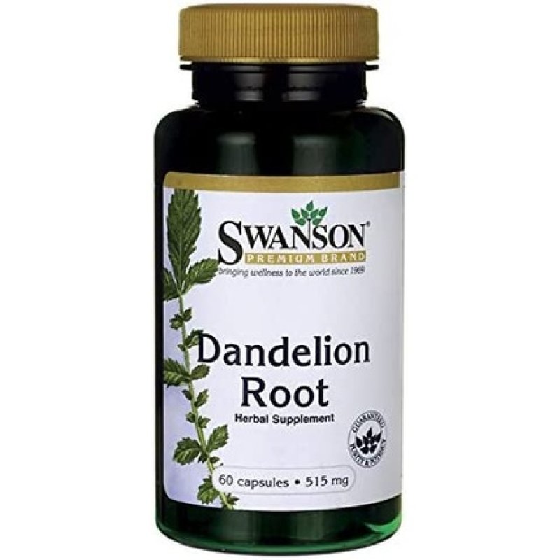 Swanson Dandelion Root 515mg Herbal Supplement 60 Capsules
