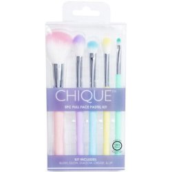 Chique 5 Piece Vegan Makeup Brush Set Cosmetic Applicator Gift
