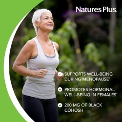 NaturesPlus Herbal Actives Black Cohosh 200mg 30 Vegan Tablets