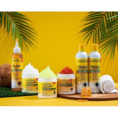 Jamaican Mango & Lime Locking Firm Wax 155g Extra Firm Hold for Hard-to-Lock Resistant Hair with Manuka Honey and