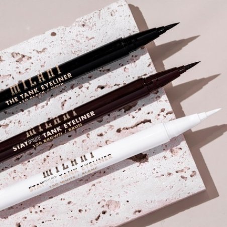 Milani The Tank Liquid Eyeliner No-Skip Waterproof Formula Makeup Pen Long Lasting Smudgeproof 130 White