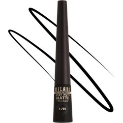 Milani Stay Put Matte Liquid Eyeliner Waterproof Long Lasting Smudgeproof Makeup Pen Black