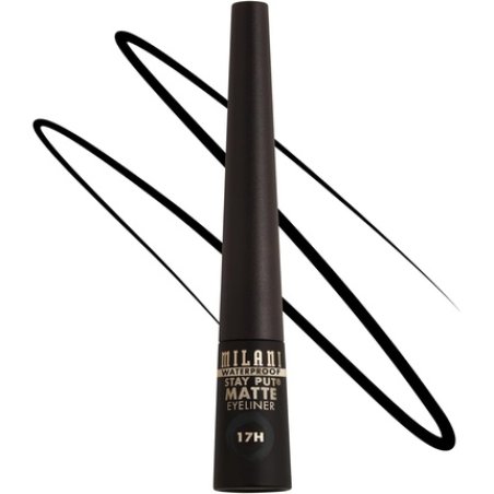 Milani Stay Put Matte Liquid Eyeliner Waterproof Long Lasting Smudgeproof Makeup Pen Black