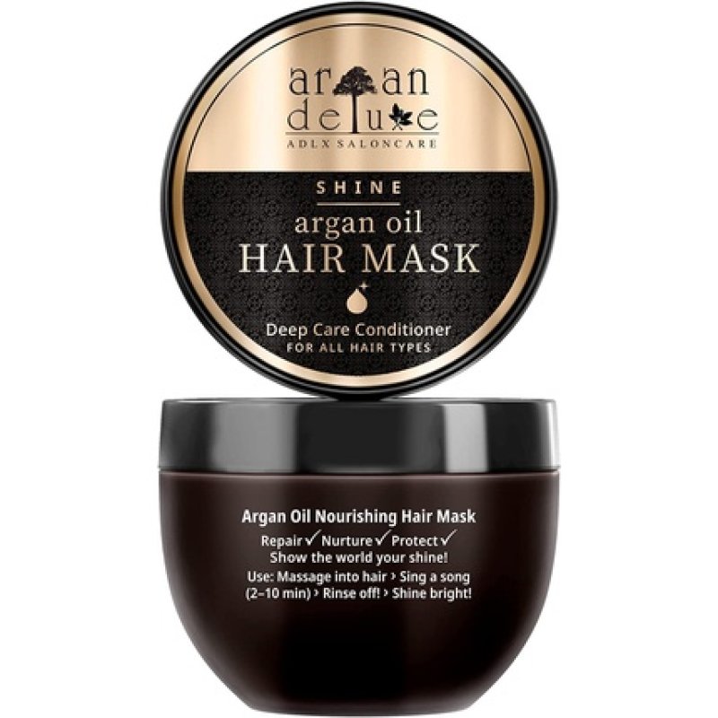 Argan Deluxe Hair Mask Argan Oil Haircare for Frizz Split Ends and Damage 250ml