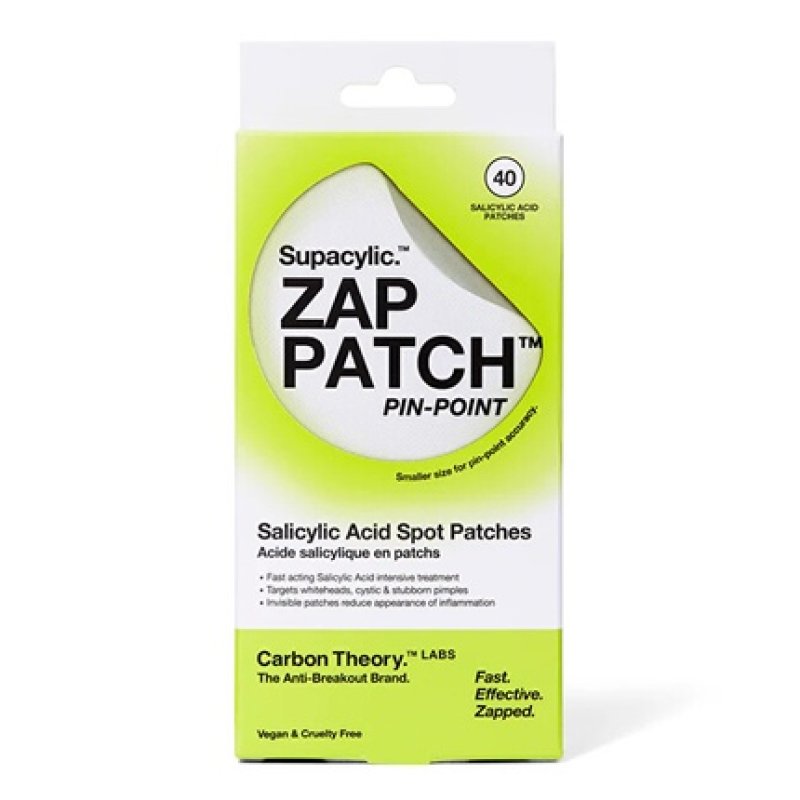 Carbon Theory Supacylic Acne Patches Zap Patch Pin-Point Salicylic Acid Spot Patches - 40 Pieces
