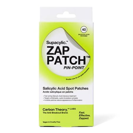 Carbon Theory Supacylic Acne Patches Zap Patch Pin-Point Salicylic Acid Spot Patches - 40 Pieces