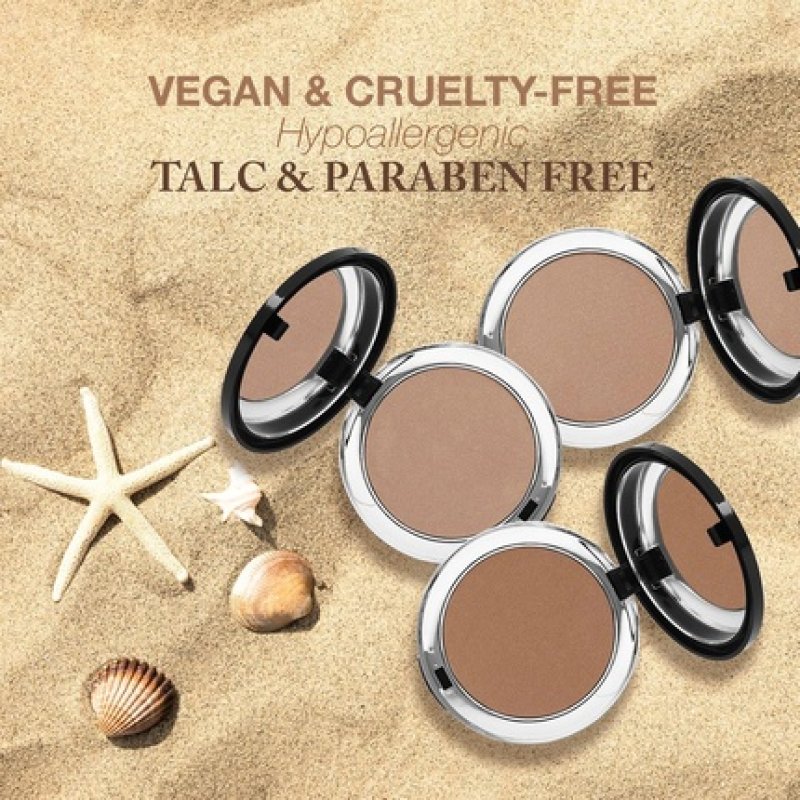 Bellapierre Compact Mineral Bronzer Beautifully Warms Enhances Skin Tone Infused with Calming Jojoba Non-Toxic Paraben