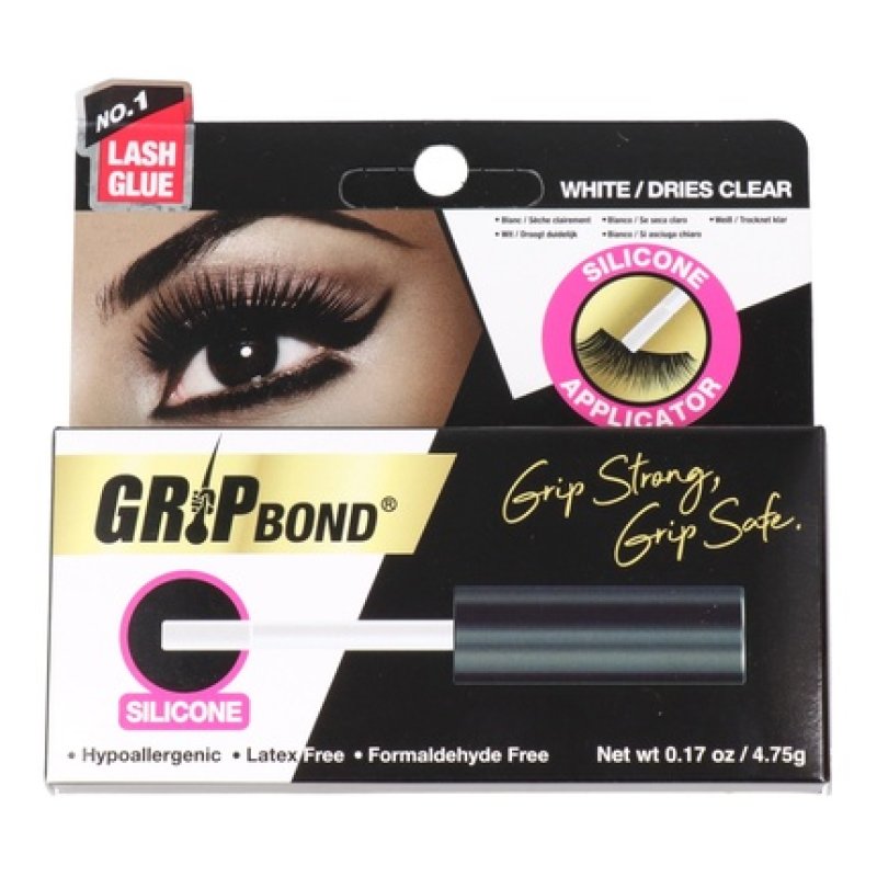 Ebin New York Grip Bond Eyelash Adhesive - 5g White Bottle, 75 Grams