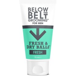 Below The Belt Grooming Fresh & Dry Balls Intimate Deodorant and Anti Chafing Cream for Men 75ml