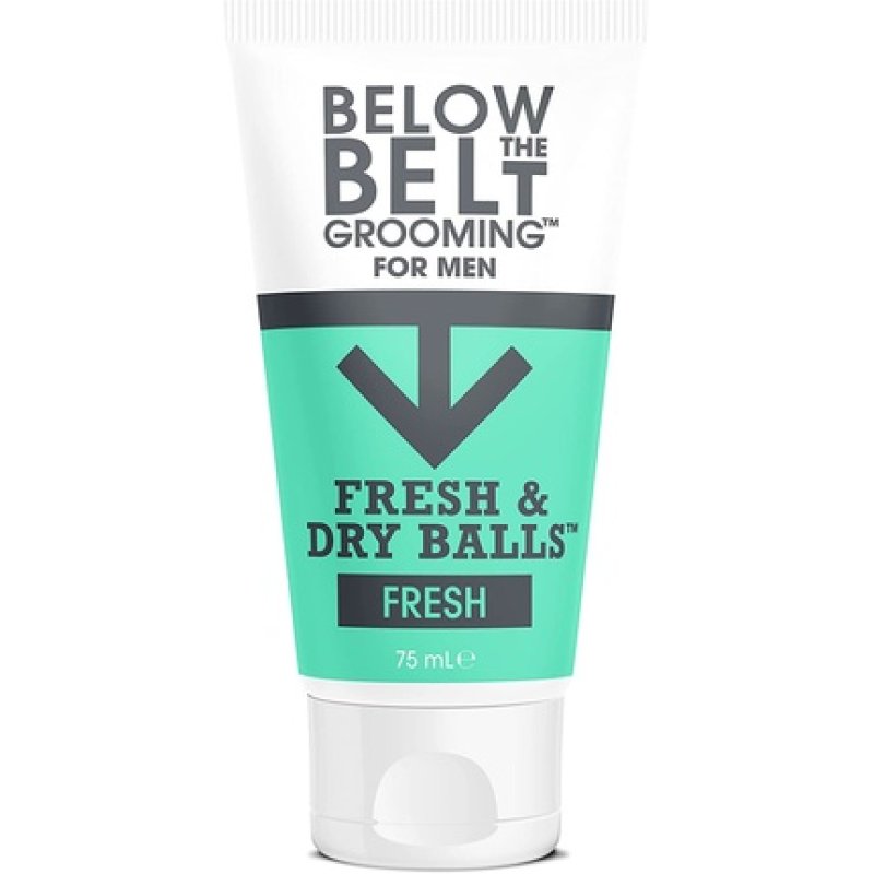 Below The Belt Grooming Fresh & Dry Balls Intimate Deodorant and Anti Chafing Cream for Men 75ml