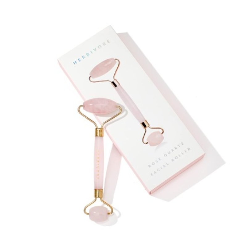 HERBIVORE Stone Facial Roller Helps Reduce Puffiness Ease Muscle Tension and Improve Skin Elasticity Lymphatic Drainage