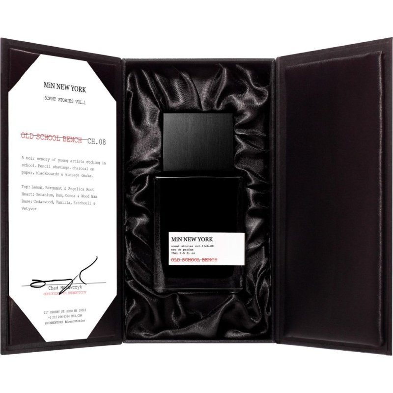 MiN New York Old School Bench Eau de Parfum Spray Unisex 75ml - New/Original Packaging
