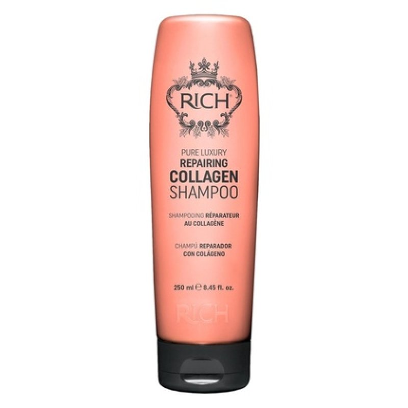 RICH Pure Luxury Repairing Collagen Shampoo for Fragile and Weak Hair 8.45oz