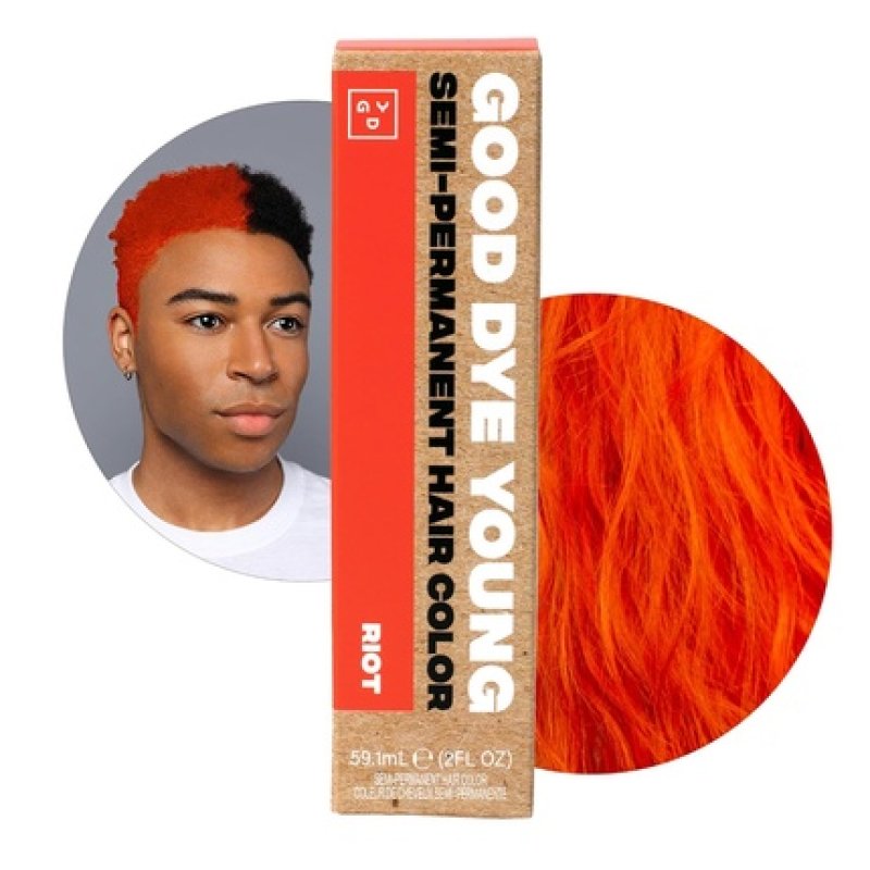 Good Dye Young Streaks and Strands Semi-Permanent Hair Dye Riot Orange