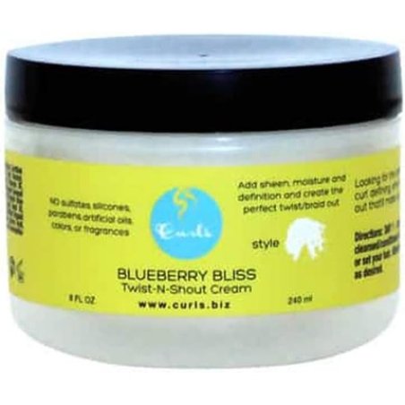 Curls Blueberry Bliss Twist n Shout Cream 8 oz