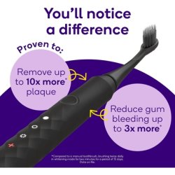 Burst Oral Care Electric Toothbrush with Charcoal Toothbrush Head - White