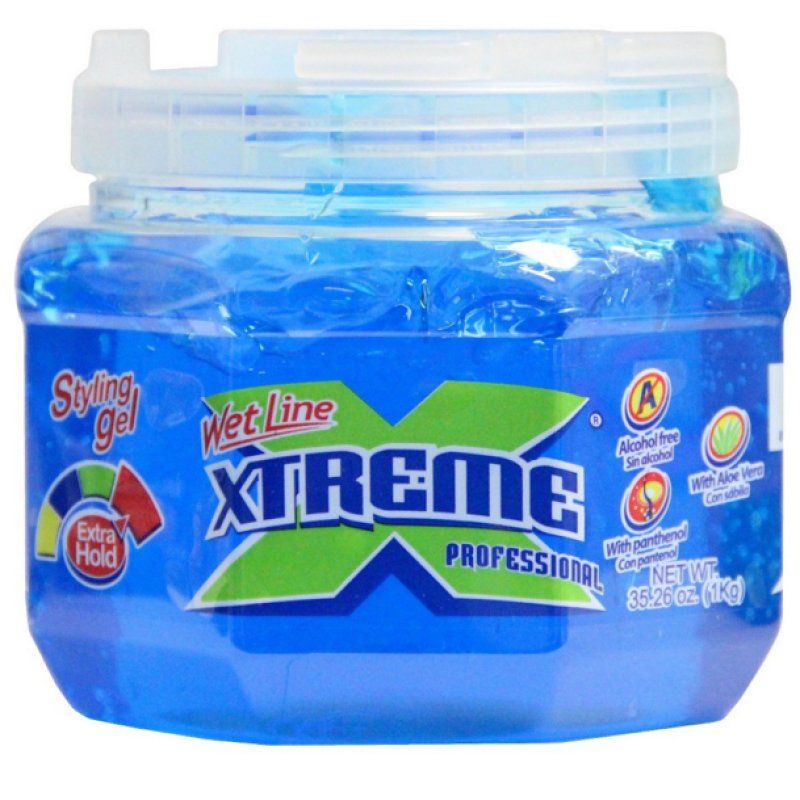 Wet Line Xtreme Professional Styling Gel Extra Hold Blue Hair gel Women