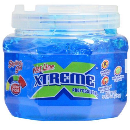 Wet Line Xtreme Professional Styling Gel Extra Hold Blue Hair gel Women