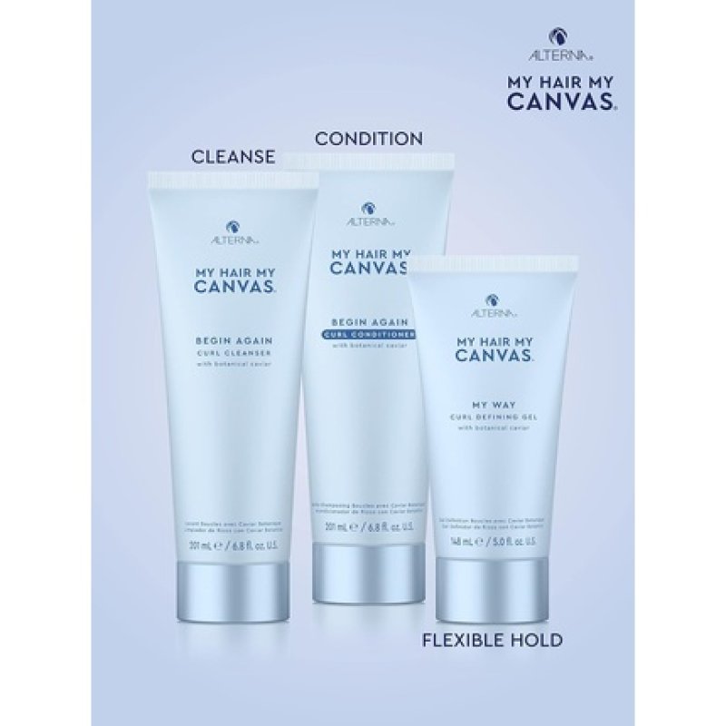 My Hair. My Canvas. Begin Again Vegan Curl Enhancing Conditioner for Curly, Wavy, and Coily Hair 6.8 Ounce