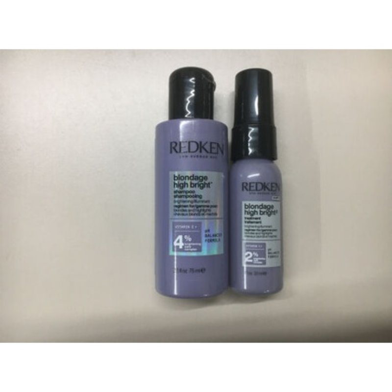 Redken Travel Set New Blondage High Bright Shampoo 75ml Treatment 30ml
