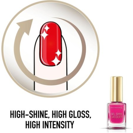 Max Factor Gel Shine Lacquer Nail Polish 11ml 30 Twinkling Pink