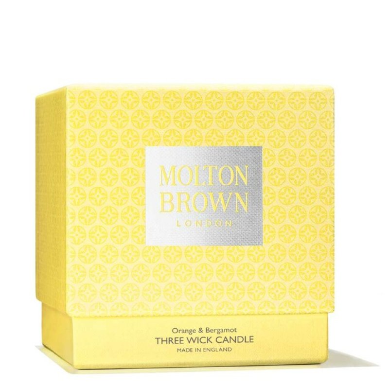 Molton Brown Orange & Bergamot bougie en cire Cylindre Bergamote, Orange Jaune 1 pièce(s)