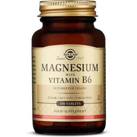Solgar Magnesium with Vitamin B6 Energy and Muscle Support 100 Tablets