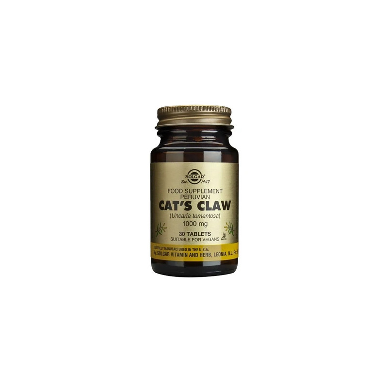 Solgar Cat's Claw 30 Tablets - Herbal Supplement