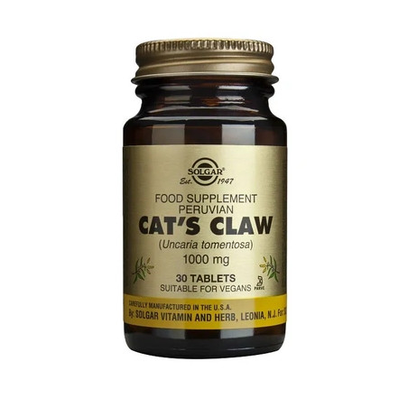 Solgar Cat's Claw 30 Tablets - Herbal Supplement