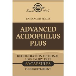 Solgar Advanced Acidophilus Plus Vegetable Capsules Supports Digestion Maintain Healthy Bacteria Levels Vegan and
