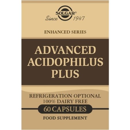 Solgar Advanced Acidophilus Plus Vegetable Capsules Supports Digestion Maintain Healthy Bacteria Levels Vegan and