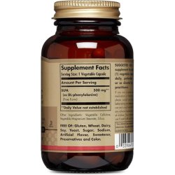Solgar DLPA 500mg Vegetable Capsules 50 Count