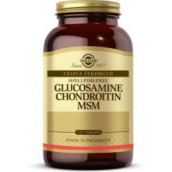 Solgar Glucosamine Chondroitin MSM agent chondoprotecteur 120 pièce(s) Usage interne Comprimé