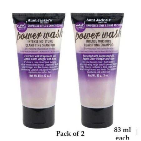 Aunt Jackie's Grape Seed Power Wash Clarifying Shampoo 3oz