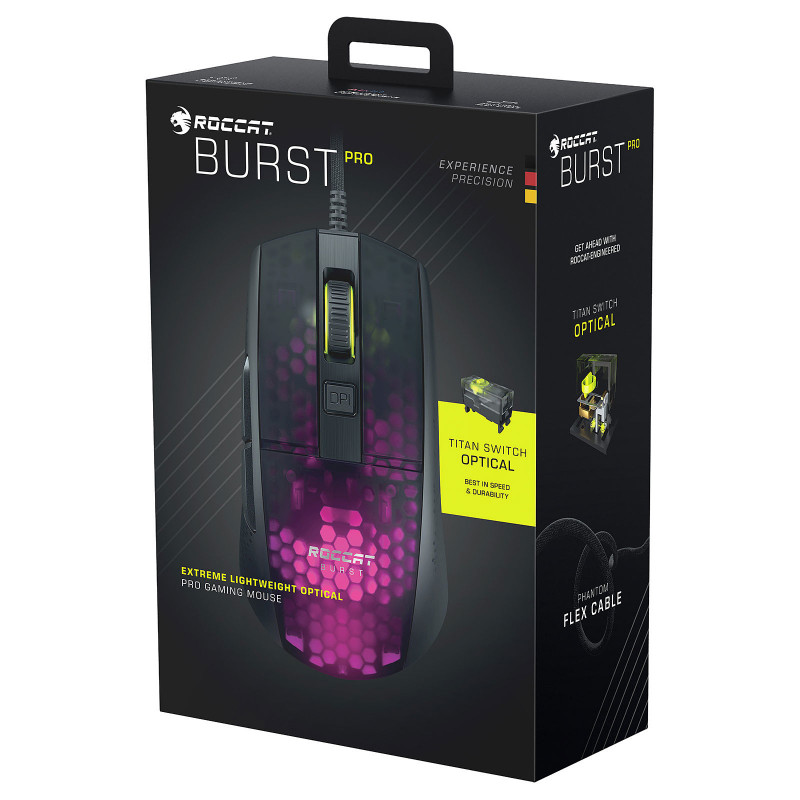 ROCCAT Burst Pro mouse Right-hand USB Type-A Optical 16000 DPI