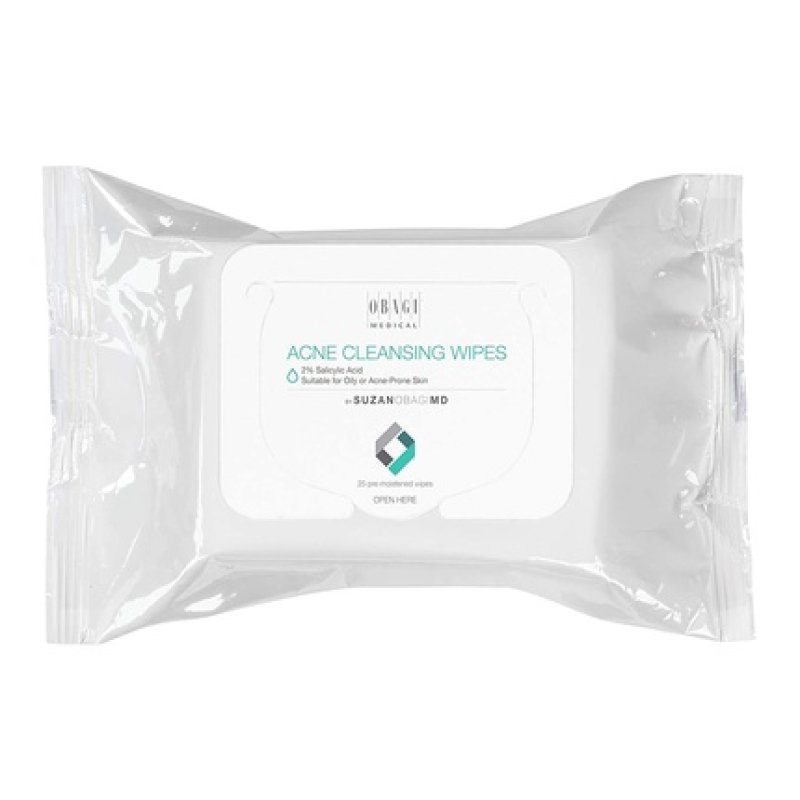SUZANOBAGIMD On the Go Cleansing Wipes for Oily or Acne Prone Skin 25 Count