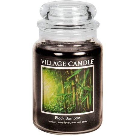 Village Candle 106326329 Black Bamboo Large Scented Jar Candle 737g