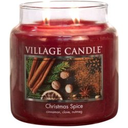 Village Candle Christmas Spice Scented Jar Candle, 473ml, Medium Medium
