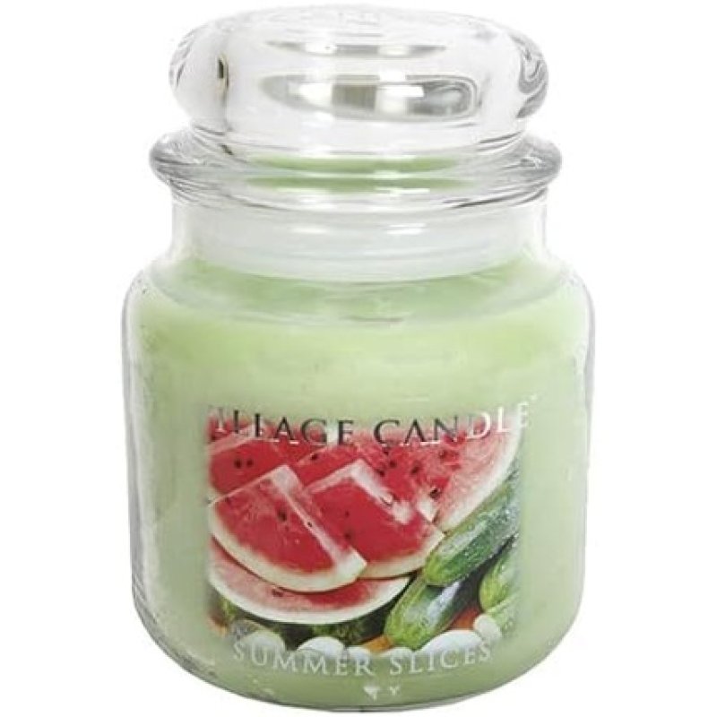 Village Candle Summer Slices 16 oz Glass Jar Scented Candle Medium